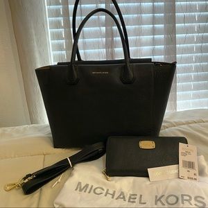 Michael Kors Large Satchel Bag with wallet